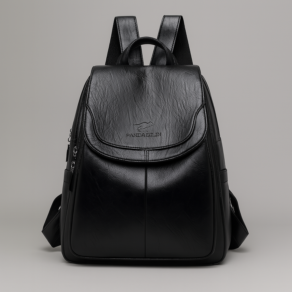 Anti-Theft Leather Backpack – Seralyn