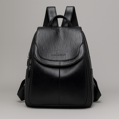 Anti-Theft Leather Backpack – Seralyn