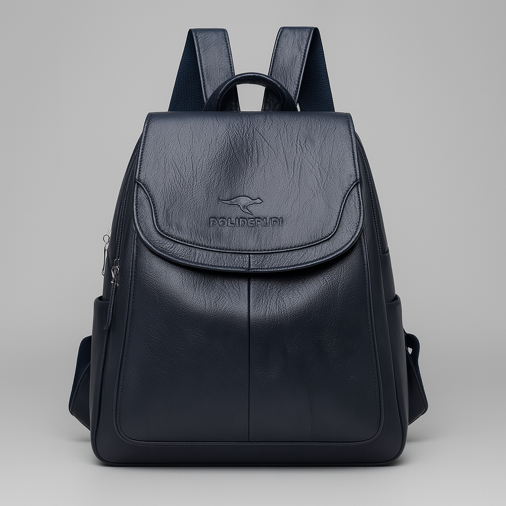 Anti-Theft Leather Backpack – Seralyn