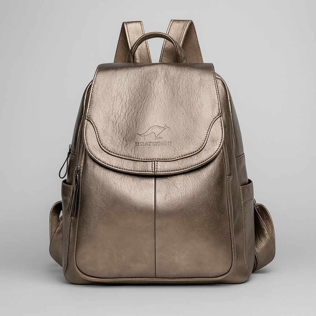 Anti-Theft Leather Backpack – Seralyn
