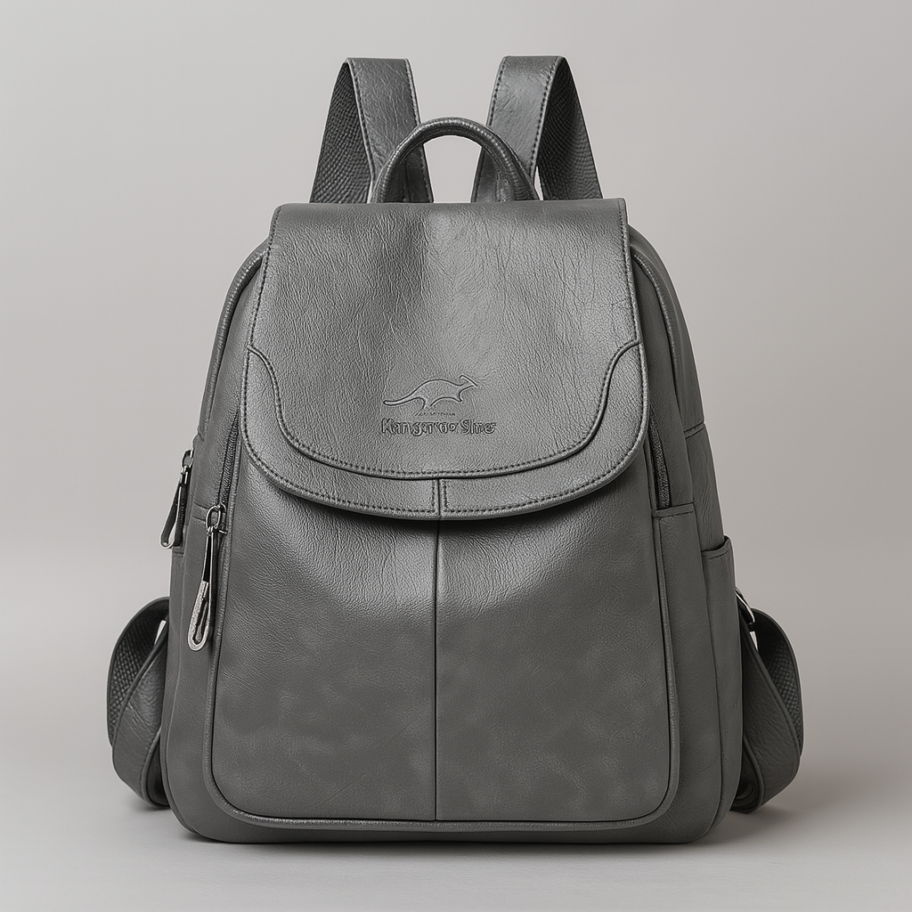Anti-Theft Leather Backpack – Seralyn