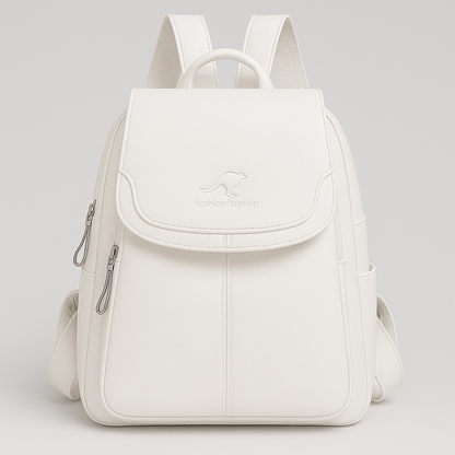 Anti-Theft Leather Backpack – Seralyn