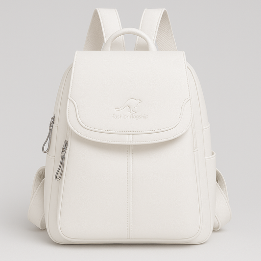 Anti-Theft Leather Backpack – Seralyn