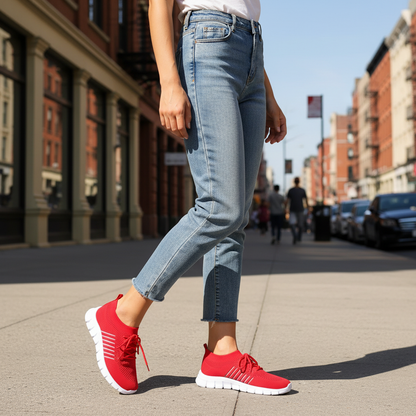 Comfort Support Sneakers – Camira - Turquoise / 4 Velano Fashion