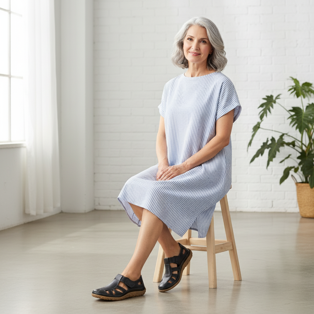 Designed for Balance Sandals – Lirena - Black / 4 Velano Fashion