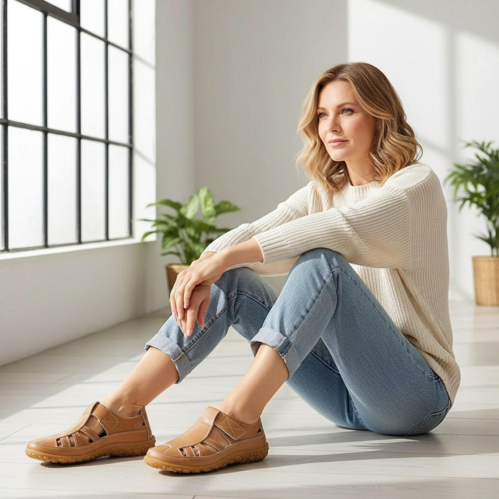 Designed for Balance Sandals – Lirena - Brown / 4 Velano Fashion