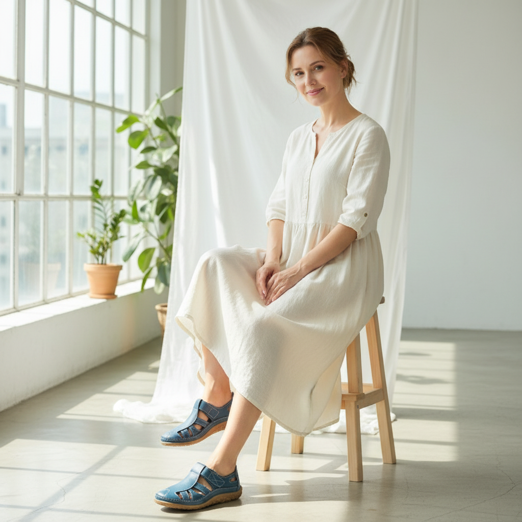 Designed for Balance Sandals – Lirena - Blue / 4 Velano Fashion